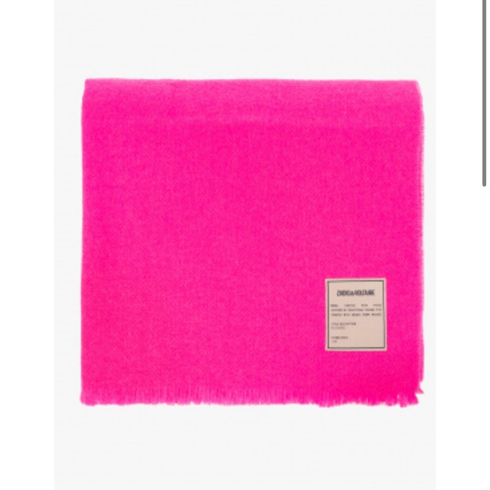 Zadig & Voltaire Pink Scarf Luxurious Accessories - Picture 2 of 6